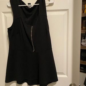 Black Peplum Shirt